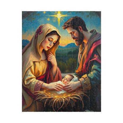 Religious Holiday Jigsaw Puzzle, Nativity Scene Ideal for Christian Family Activity, Christmas Birthday Gift for Friends, Educational Fun 252 pcs (Vertical) Puzzle The Puzzle Chest
