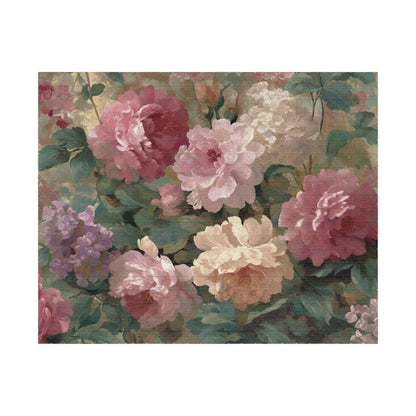 Floral Vintage Roses Puzzle – Botanical Jigsaw Puzzle