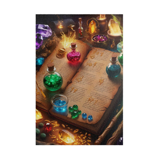 Enchanting Potion-Themed Puzzle, Magical Gift for Puzzle Lovers, Fantasy Decor, Family Game Night, Solo Fun, Mindful Gift for Puzzle Lover 1014 pcs (Vertical) The Puzzle Chest