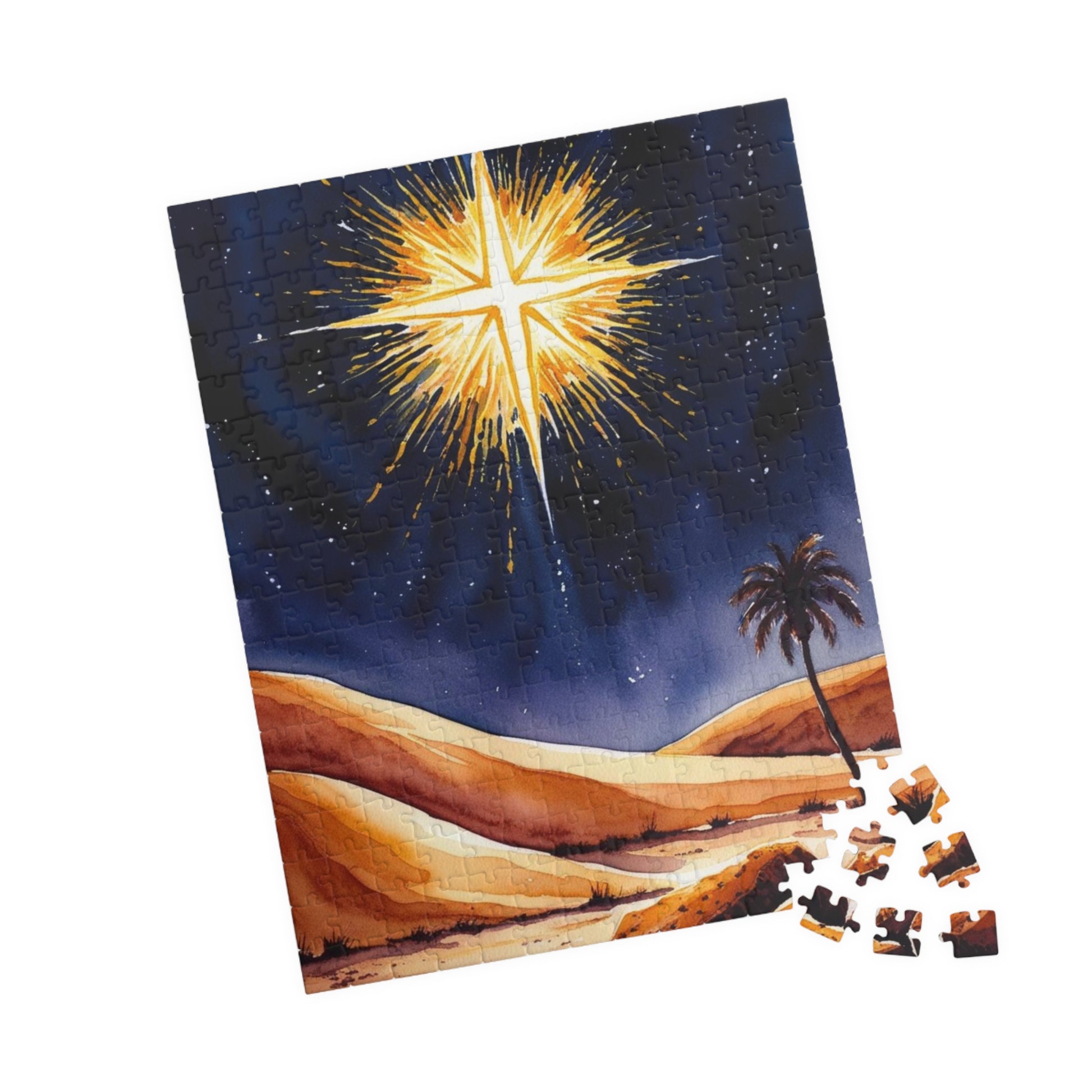 Star of David Jigsaw Puzzle, Religious Theme Faith-Based, 110, 252, 520, 1014 Piece - Holiday Gift, Jewish Holiday Celebration, Mindfulness Puzzle The Puzzle Chest