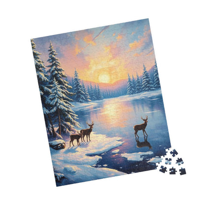 Serene Winter Landscape Puzzle | 110 to 1014-Piece Jigsaw, Adult Relaxation, Family Game Night, Winter Decor, Gift Idea Puzzle The Puzzle Chest