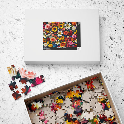 Wildflower Collage Puzzle, 110-1014 Piece Floral Art Illustration Jigsaw, Tabletop Game for Quiet Family Time Activity, Nature Lover Gift Puzzle The Puzzle Chest