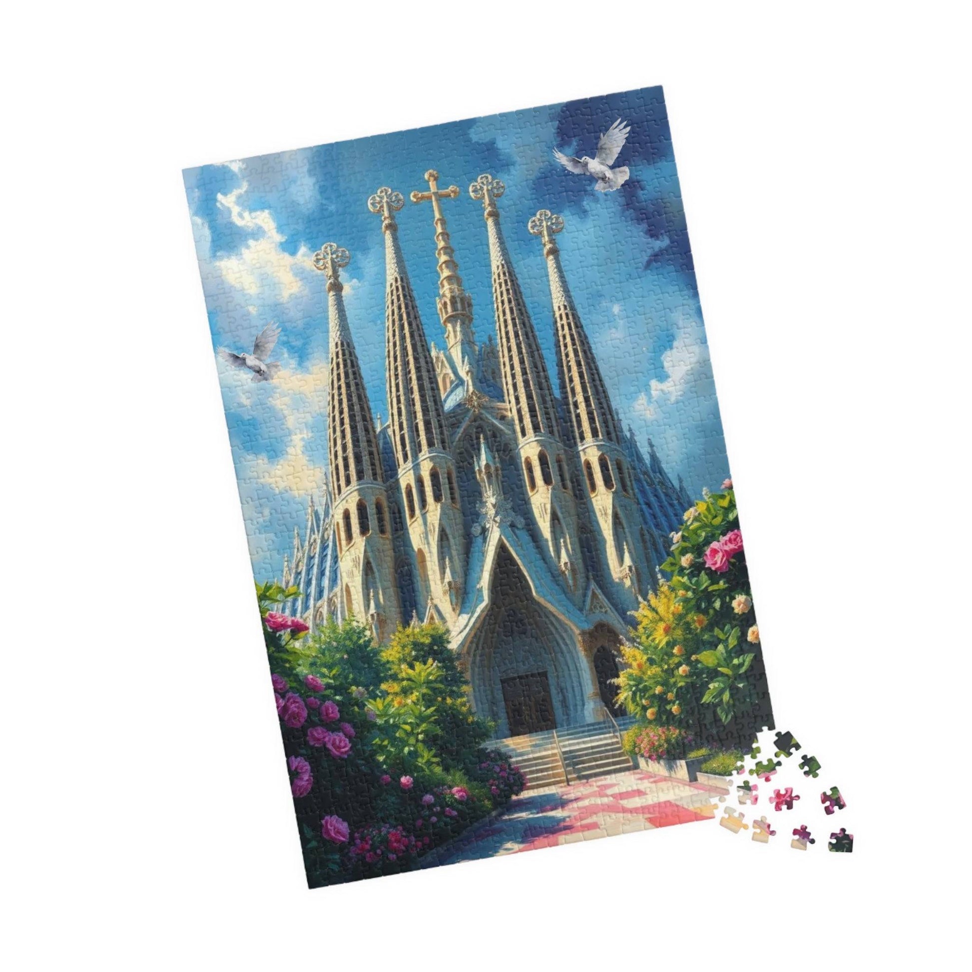 Sagrada Familia Puzzle - Barcelona Spain Landmark, Gaudi Architecture Monument 1014 pcs (Vertical) Puzzle The Puzzle Chest