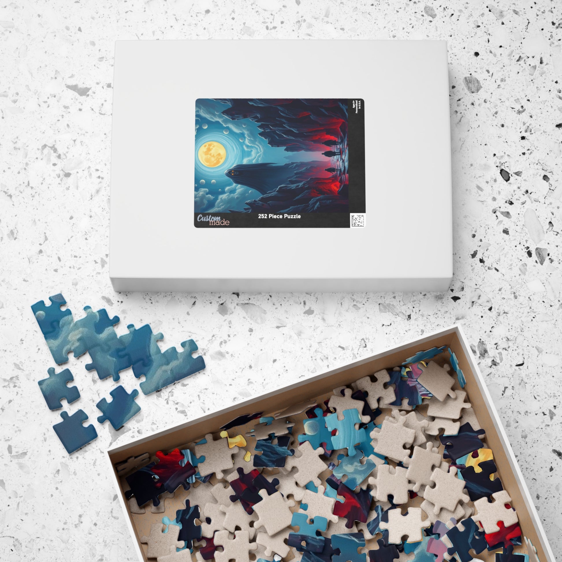 Mystical Moonlight Puzzle, 1014-piece Art Puzzle, Fantasy Scene Game, Unique Gift for Puzzle Lovers, Perfect for Family Nights, Home Decor Puzzle The Puzzle Chest