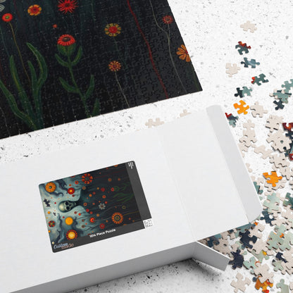 Mystical Skull Puzzle, Unique Art Puzzle, 110, 252, 520, 1014-piece, Home Entertainment, Gift for Puzzle Lovers, Halloween Decor Puzzle The Puzzle Chest