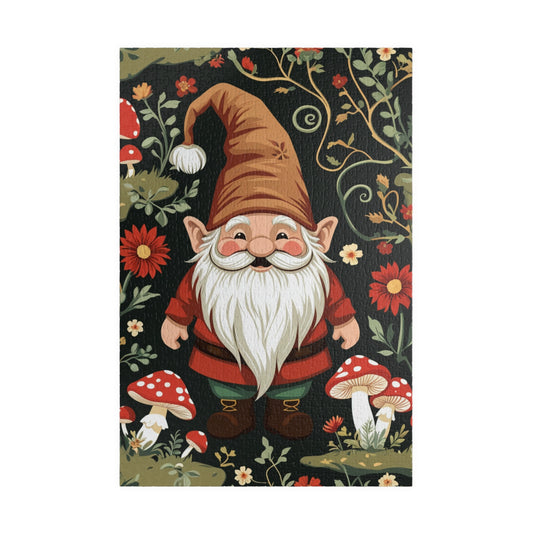 Vintage Gnome Jigsaw Puzzle with Forest Elements, Woodland Design for Nature Lovers Puzzle Enthusiasts, Fun Family Bonding Activity, Gift 1014 pcs (Vertical) Puzzle The Puzzle Chest
