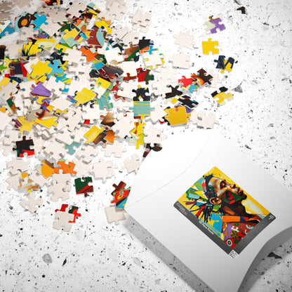 Colorful Black Man Art Puzzle - 110 to 1014 pieces, Unique Gift for Friend, Brain Teaser, Family Fun Activity, Art Enthusiast Puzzle The Puzzle Chest