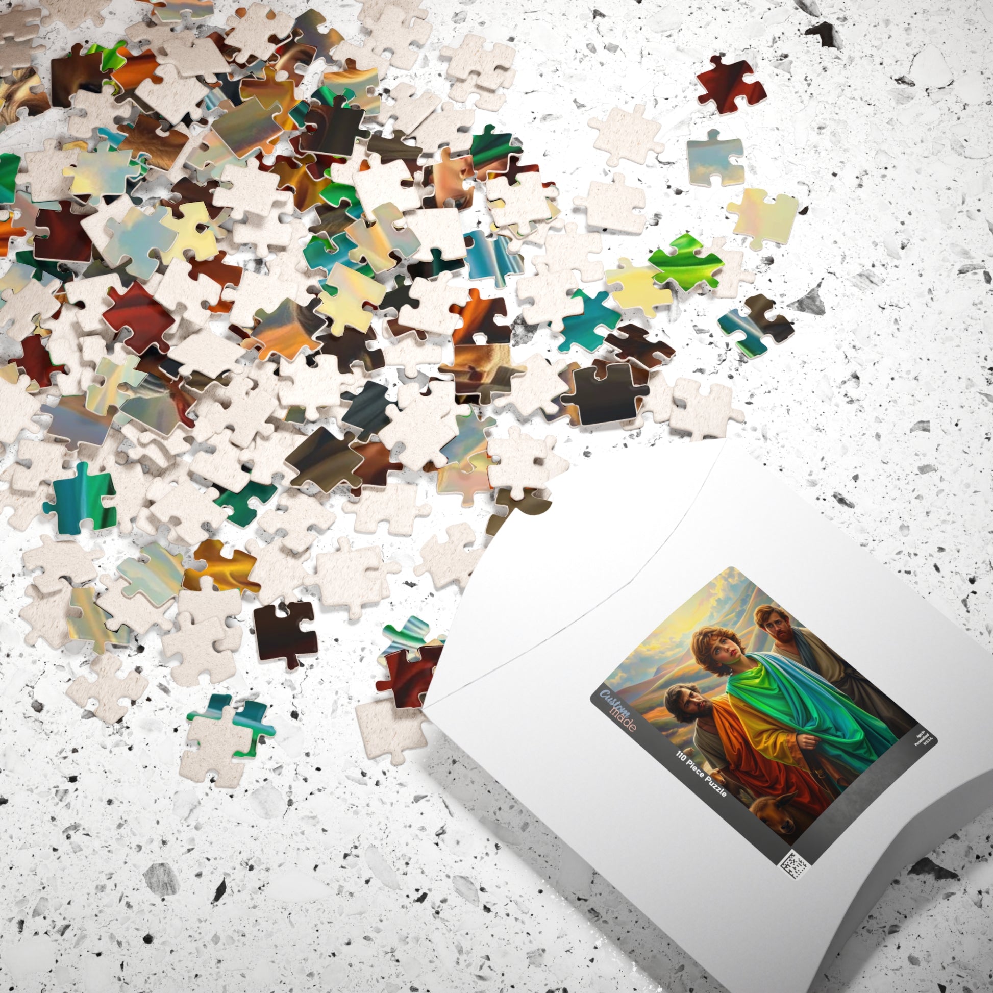 Christian Jigsaw Puzzle - Biblical Story of Josephs Multi-Colored Coat, Religious Gift for Friend, Family Activity, Educational Toy, Hobby Puzzle The Puzzle Chest