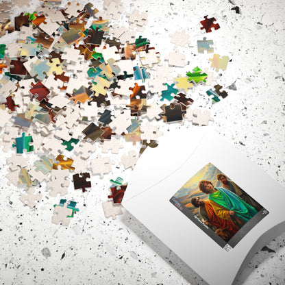 Christian Jigsaw Puzzle - Biblical Story of Josephs Multi-Colored Coat, Religious Gift for Friend, Family Activity, Educational Toy, Hobby Puzzle The Puzzle Chest