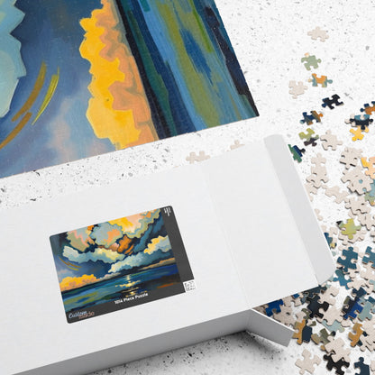 Serene Sunset Puzzle, Unique Abstract Art Jigsaw Game Puzzle The Puzzle Chest