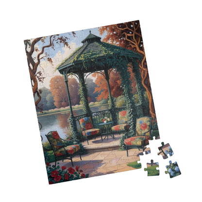 Relaxing Garden Scene Puzzle - Landscape Jigsaw Game, Perfect for Family Game Night, Cozy Evenings, Puzzle Lover Gift, Fun Solo Activity Puzzle The Puzzle Chest