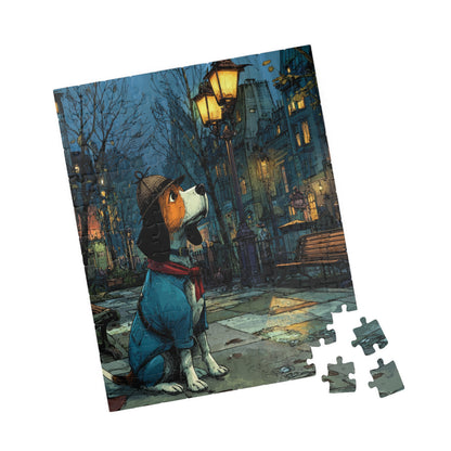Dog Detective Jigsaw Puzzle - Animal Game, Dog Lover Gift, Family Game Night, Pet-Themed Puzzle for All Ages 110 pcs (Vertical) Puzzle The Puzzle Chest