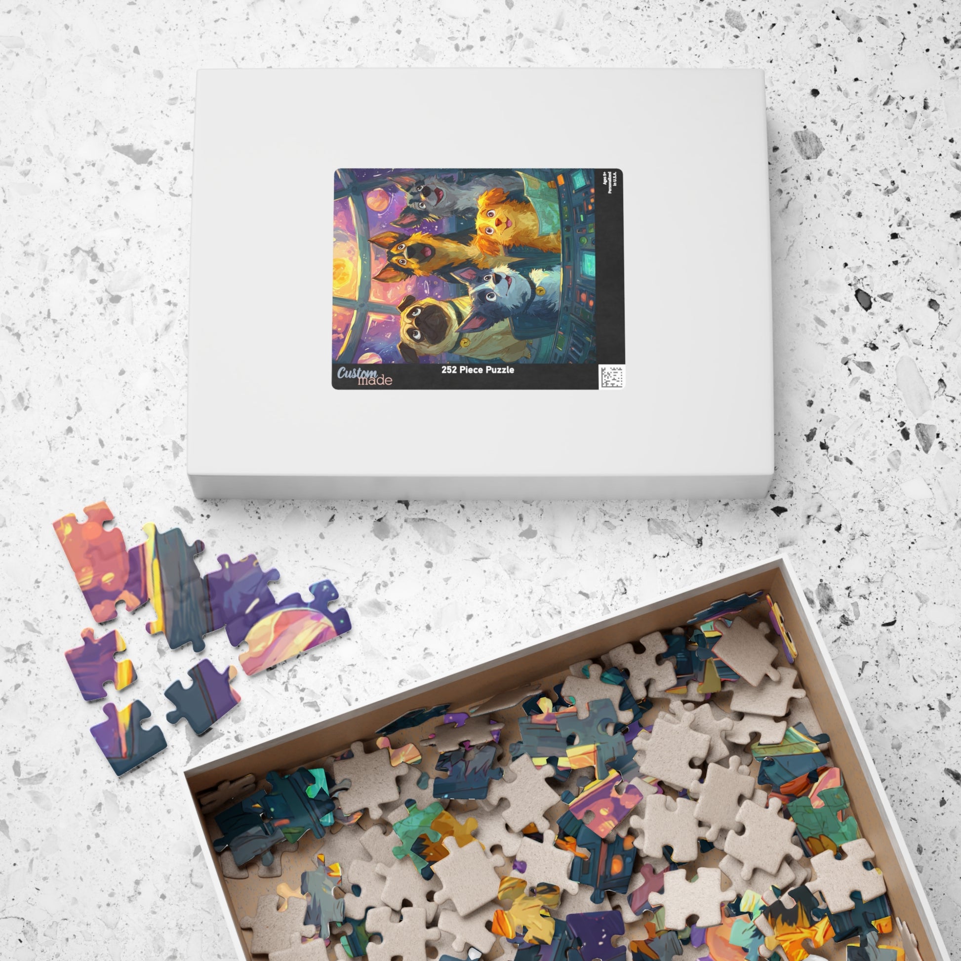 Cosmic Canine Puzzle for Dog Lovers - Space Adventure Animal Jigsaw Puzzle for Adults, Teens and Seniors Puzzle The Puzzle Chest
