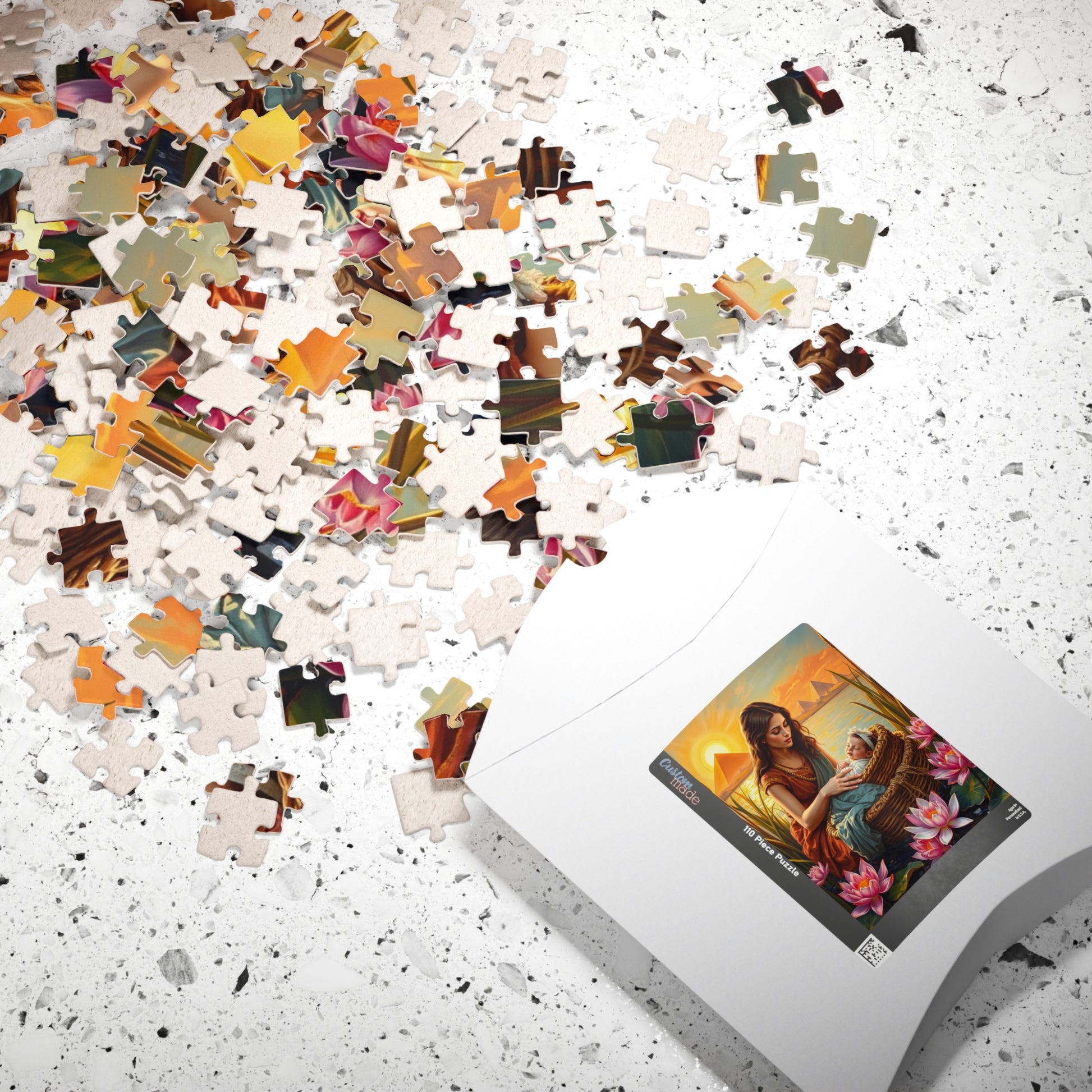 Religious Jigsaw Puzzle - Baby Moses, Family Game Night, Faith Based Home Entertainment, Colorful Biblical Puzzle Lover Gift for Christians Puzzle The Puzzle Chest