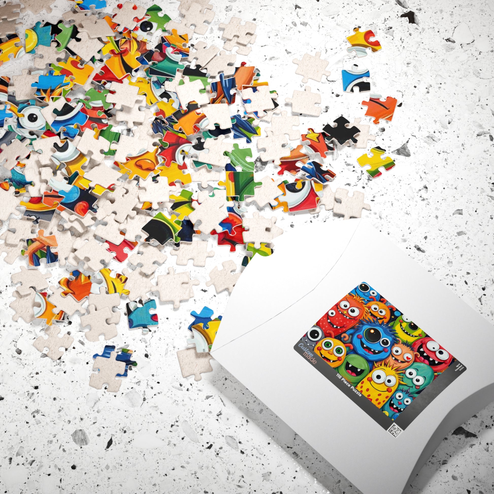 Cute Cartoon Monster Jigsaw Puzzle, Monster Puzzle, Halloween Puzzle, Fun Activity, Game Night Entertainment, Birthday Gift for Friends Puzzle The Puzzle Chest