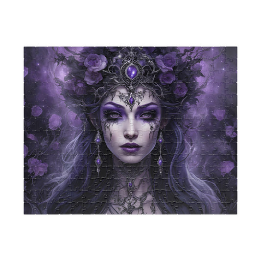Fairy Queen Gothic Jigsaw Puzzle, 110 252 520 1014-Piece Gifted Unique Game for Adults, Gift Idea for Fantasy Lovers and Puzzle Enthusiasts 252 pcs (Horizontal) Puzzle The Puzzle Chest