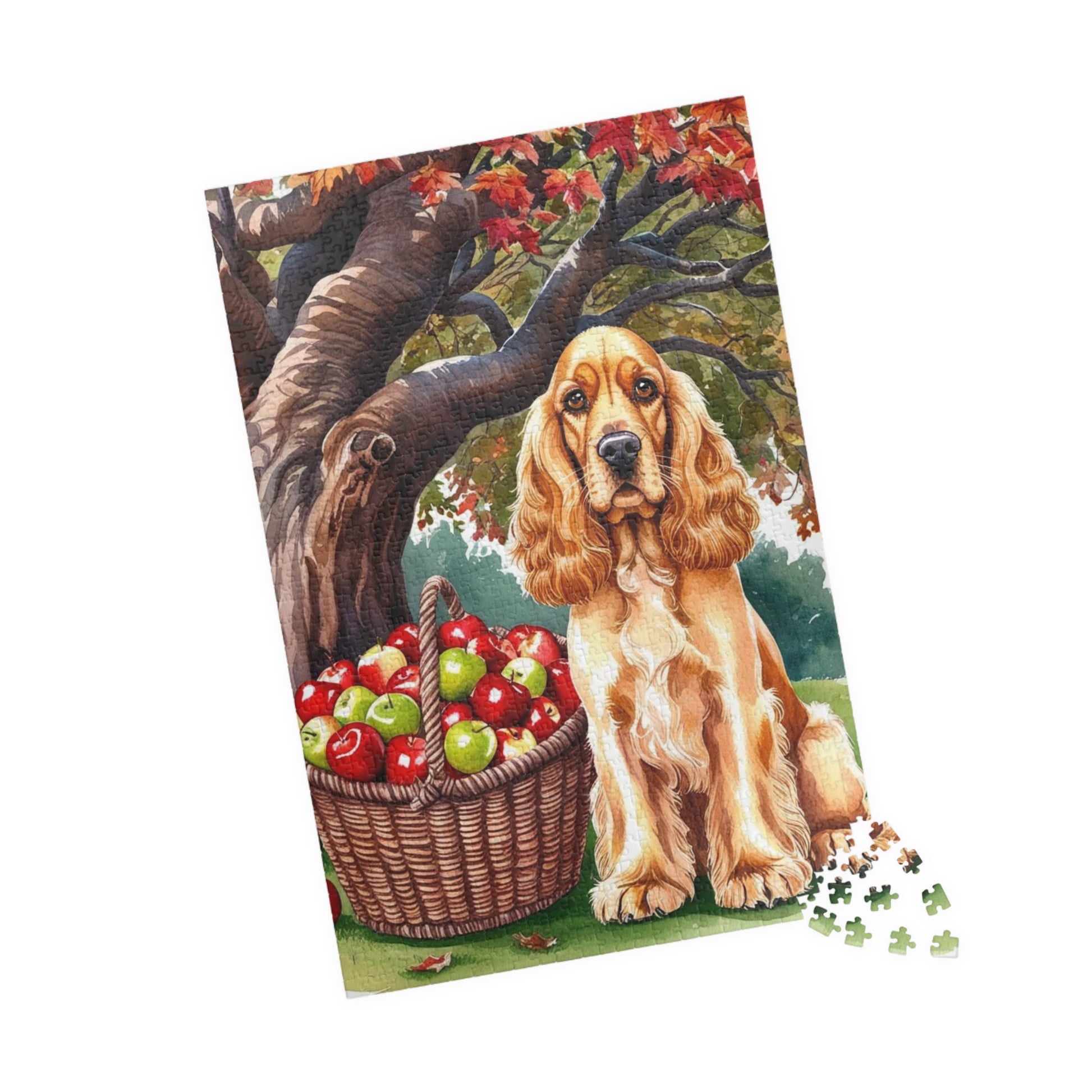 Autumn Dog Jigsaw Puzzle, Perfect for Family Game Night, Cocker Spaniel, Fall Decor, Gift for Dog Lovers and Animal Enthusiasts Puzzle The Puzzle Chest