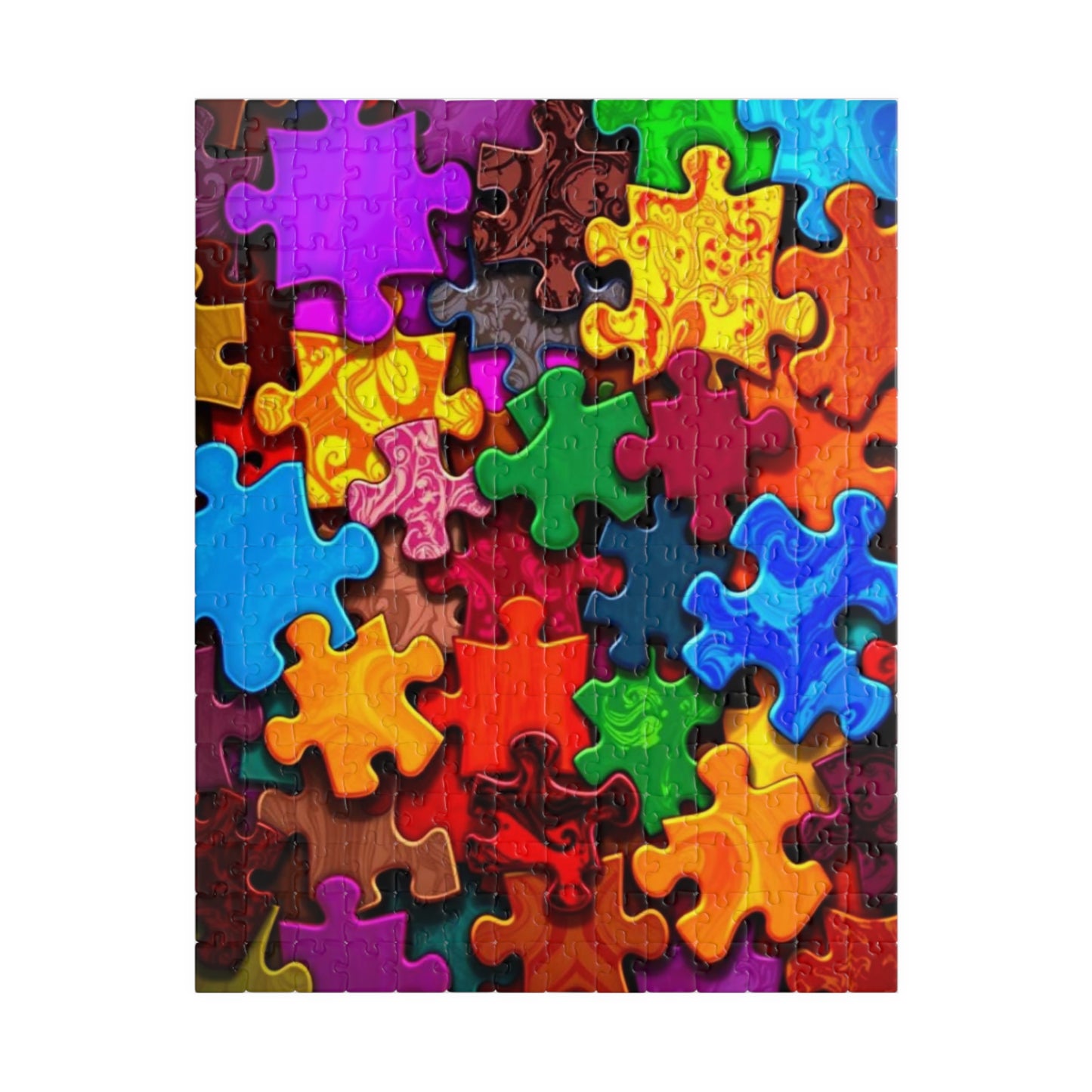 Chaotic Puzzle Piece Jigsaw Collage Puzzle - Fun for Adults, Family Game Night Activity, Creative Hobby, Senior Mental Exercise 252 pcs (Vertical) Puzzle The Puzzle Chest