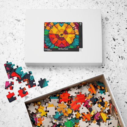 Colorful Mandala Jigsaw Puzzle - Engaging Family Activity, Quiet Home Entertainment, Gift for Friends, Indoor Fun, Mindfulness Puzzle Puzzle The Puzzle Chest