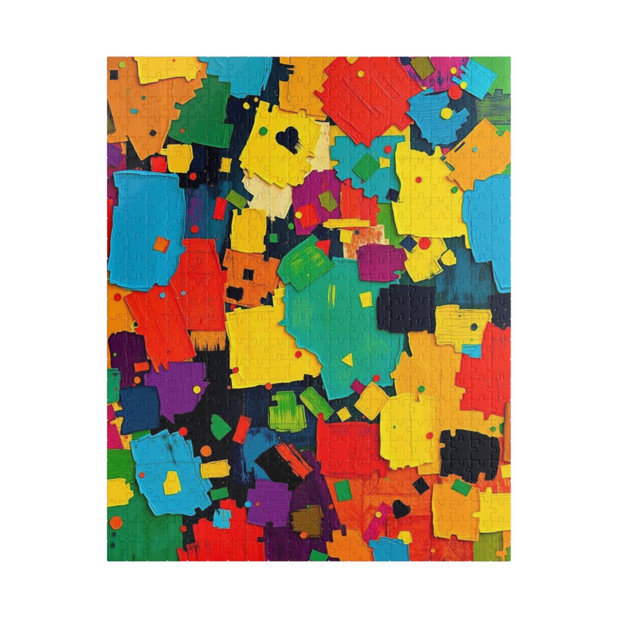 Colorful Abstract Jigsaw Puzzle - Modern Art Geometric Shapes – The ...