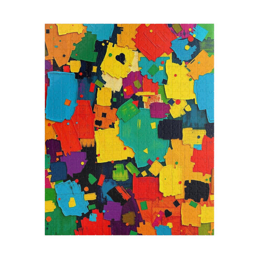 Colorful Abstract Jigsaw Puzzle - 110, 252, 520, 1014-piece | Perfect Gift for Art Lovers, Family Time, Creative Hobby for Puzzle Fanatic 520 pcs (Vertical) Puzzle The Puzzle Chest