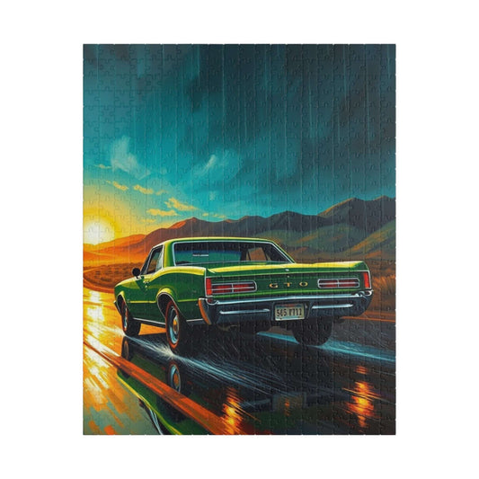 Retro Car Puzzle - 1966 GTO, Perfect for Car Lover, Family Game Night, Vintage Enthusiasts, Gifts for Him/Her, Puzzle Lover Mindful Activity 520 pcs (Vertical) Puzzle The Puzzle Chest