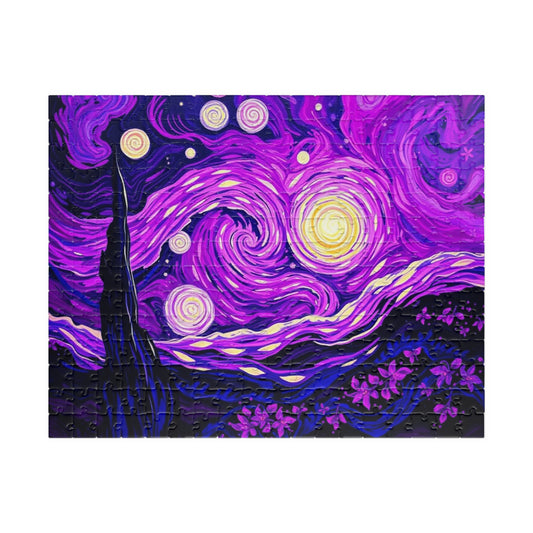 Starry Night Jigsaw Puzzle, Relaxing Art Puzzle for Adults, Home Entertainment Gift for Art Lover Family Game Nights 252 pcs (Horizontal) Puzzle The Puzzle Chest