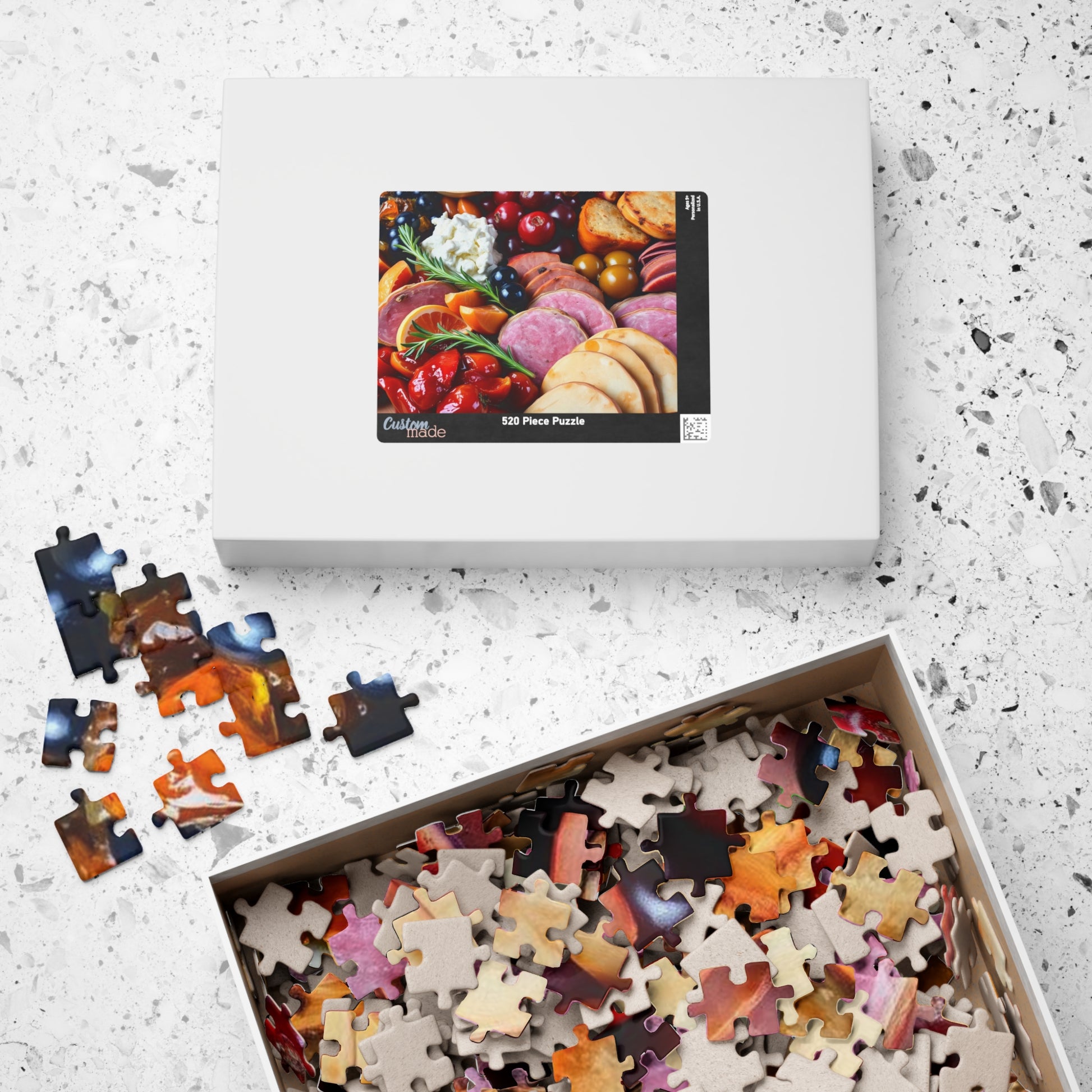 Gourmet Food Puzzle, Fun Family Activity, Foodie Gift, Home Decor Puzzle, Unique Puzzle Gift for Food Lovers, Puzzle for Game Night Puzzle The Puzzle Chest