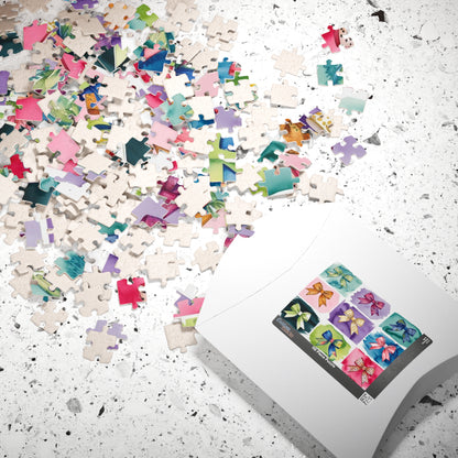 Coquette Ribbon Collage Jigsaw Puzzle, Fun Family Activity, Puzzle Lover Creative Hobby, Mindful Practice, Gift Puzzle The Puzzle Chest