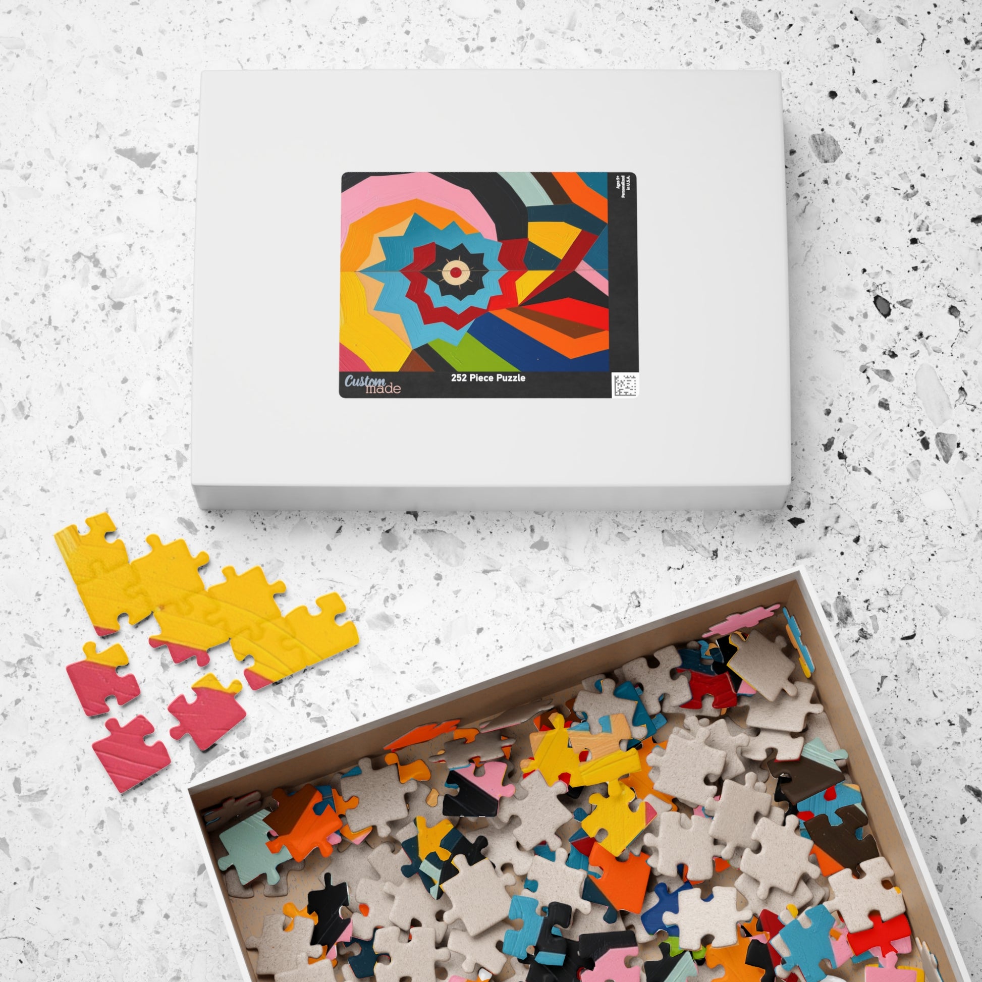 Colorful Abstract Art Puzzle for Fun Family or Solo Activity Puzzle The Puzzle Chest