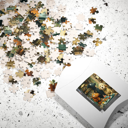 Whimsical Pet Puzzle - Cute Dog Friends, Baking Animal Themed Game for Family Night, Gift for Animal Lover, Indoor Activity Puzzle The Puzzle Chest