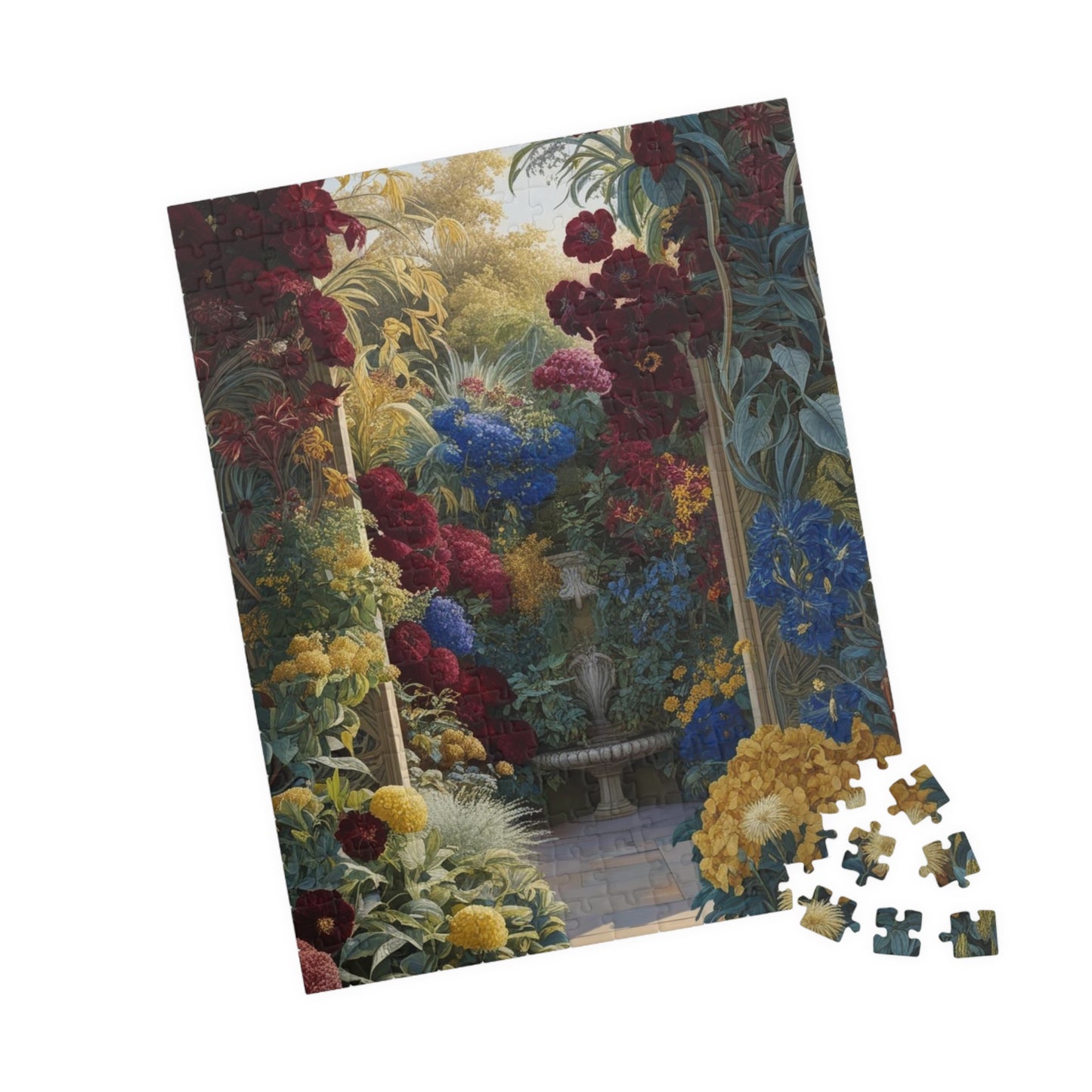 Colorful Floral Garden Puzzle, 110, 252, 520, 1014-piece Flower Adult Jigsaw Game, Creative Gift Idea, Family Activity, Puzzle Lover, Nature Art Puzzle The Puzzle Chest