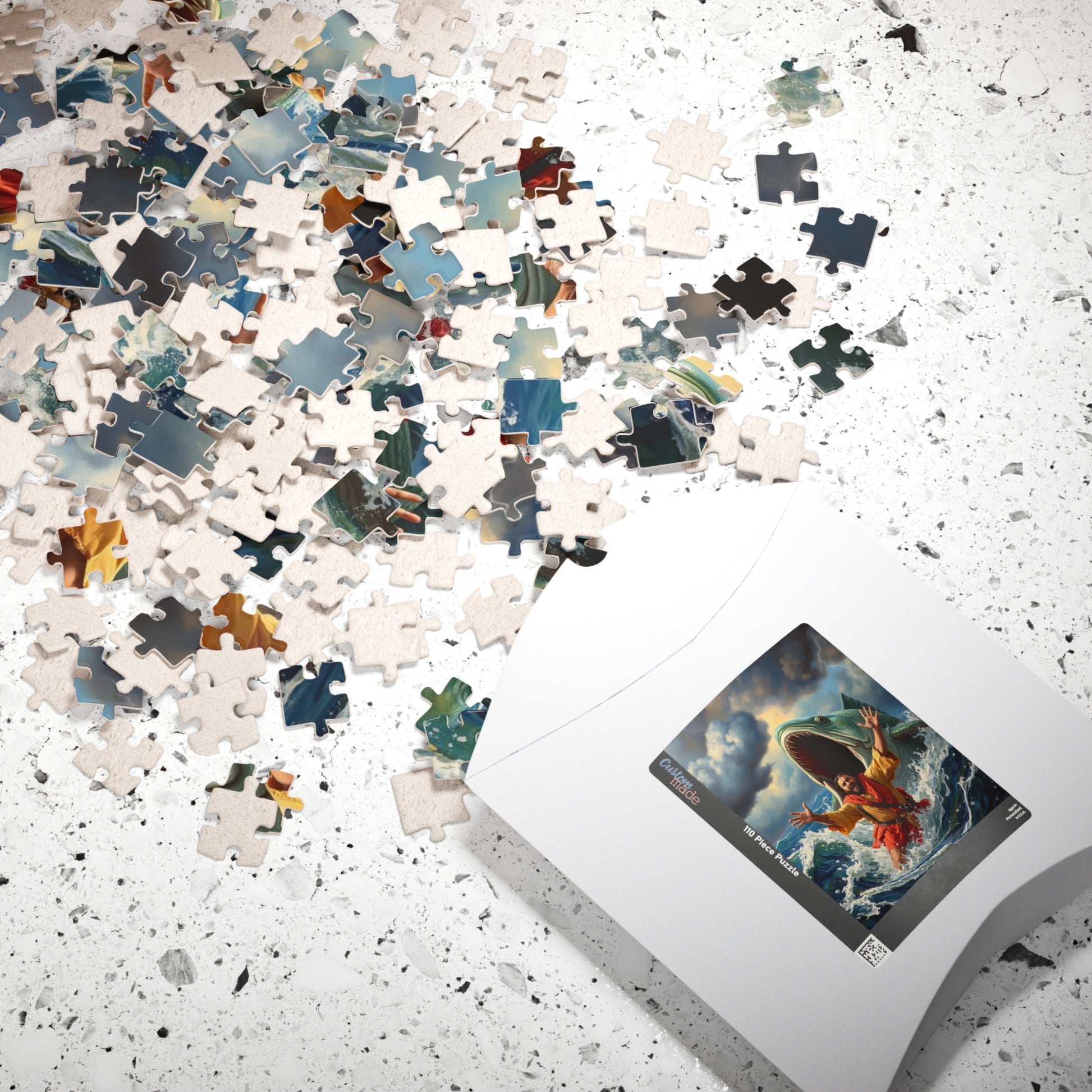 Christian Faith-Based Puzzle, Jonah and the Big Fish Epic Bible Story, Religious Jigsaw Game, Spiritual Gift for Puzzle Lover, Bible Puzzle Puzzle The Puzzle Chest