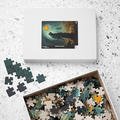 Mystical Dark Fantasy Puzzle - Tormented Figure in Barren Wasteland Gothic Art, Solo Fun or Family Game Night, Ideal Gift for Puzzle Lovers Puzzle The Puzzle Chest