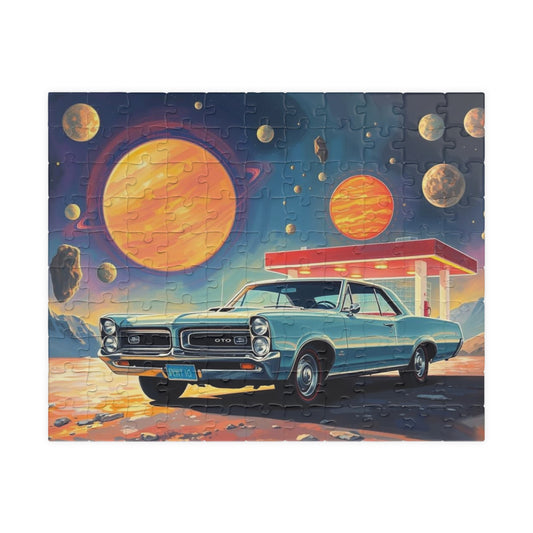 Vintage Car Space Puzzle - Ideal for Car Lovers & Puzzle Enthusiasts, Great Gift for Christmas, Birthdays, Family Fun Night, 110-1014 pieces 110 pcs (Horizontal) Puzzle The Puzzle Chest