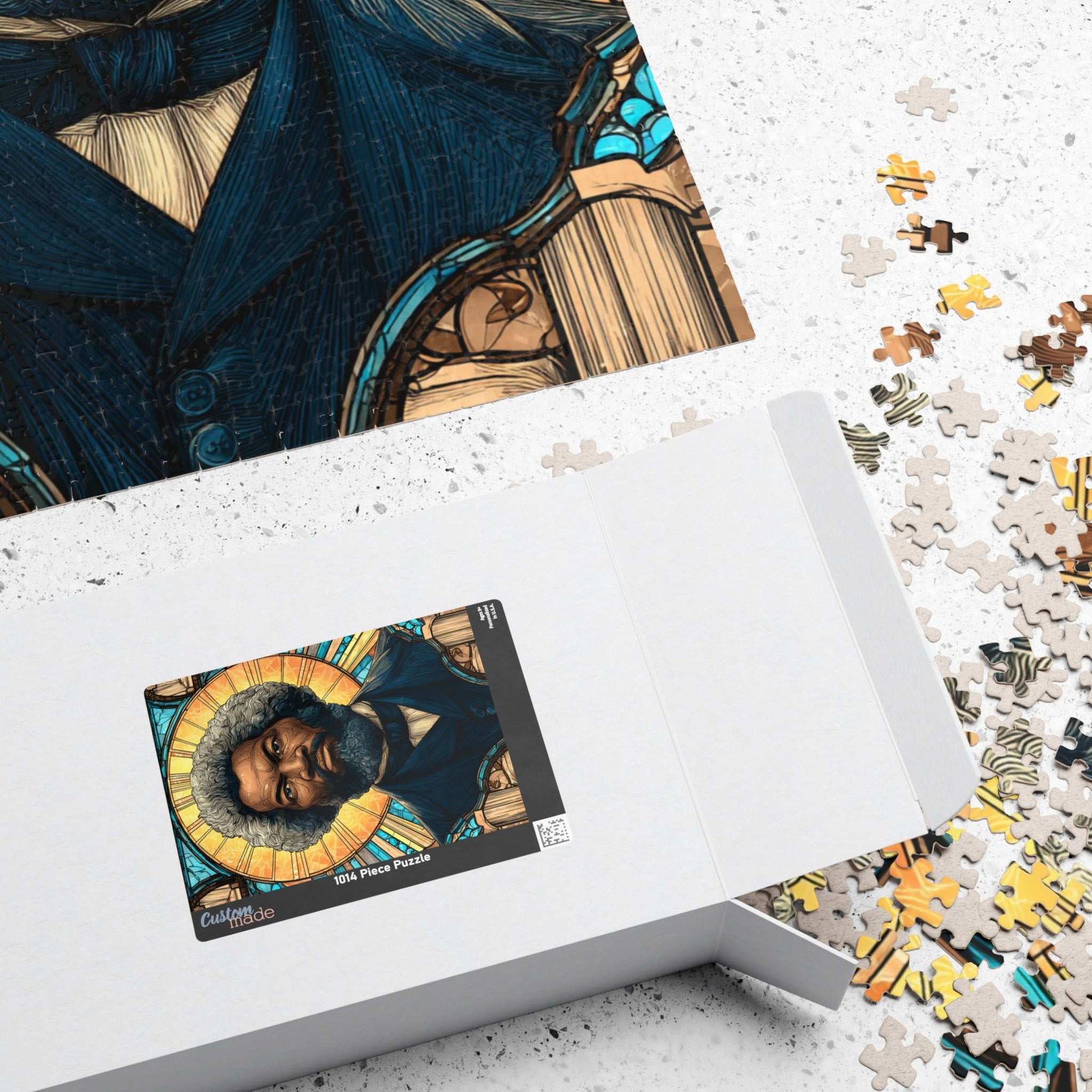 Frederick Douglass Jigsaw Puzzle – Afrocentric Historical Puzzle, Stained Glass Art, Black History Puzzle, Educational Puzzle for Adults and Teens, Inspirational African American Figure Puzzle The Puzzle Chest