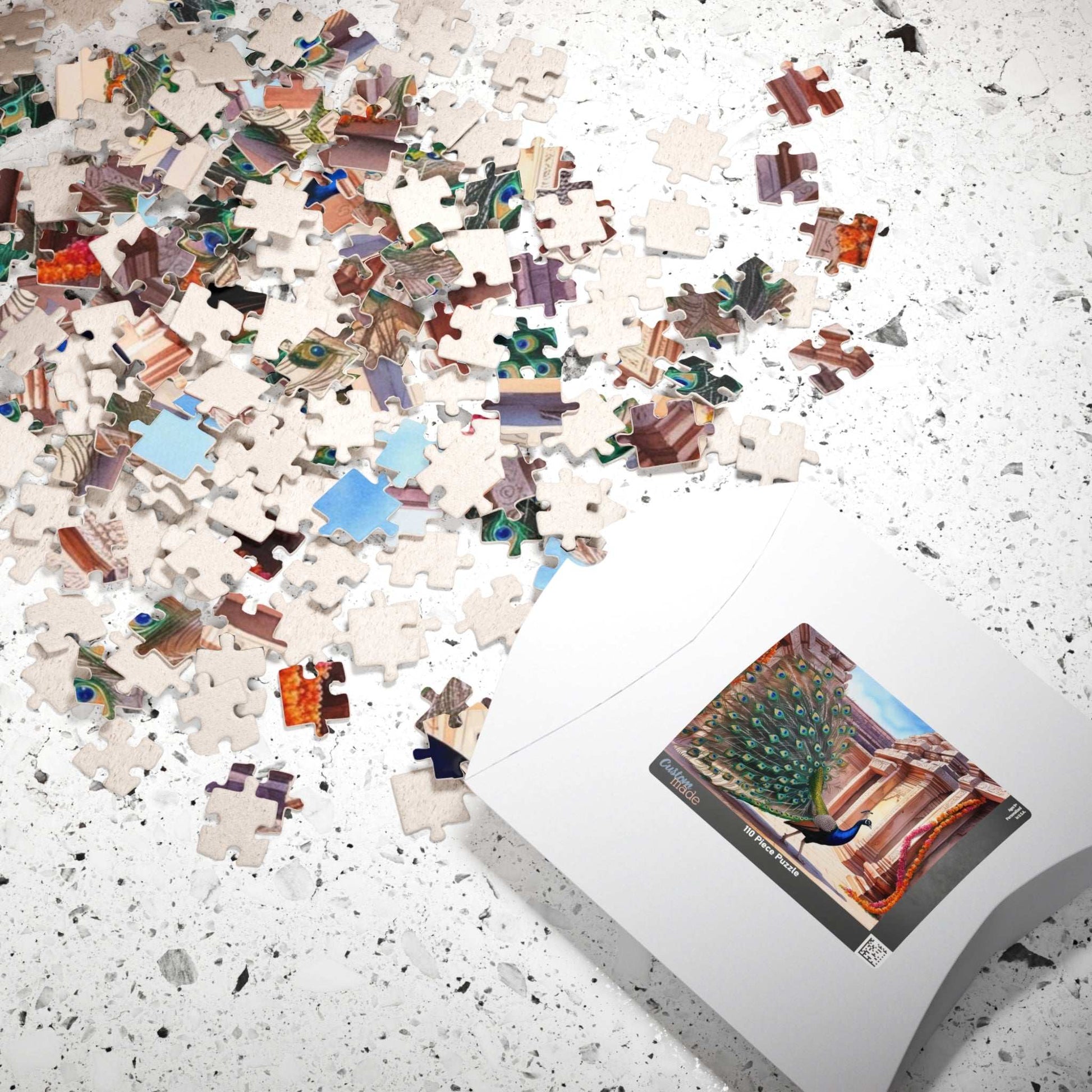 Peacock Jigsaw Puzzle - 110, 252, 520, 1014-Piece, Holiday or Birthday Gift for Animal Puzzle Lovers Puzzle The Puzzle Chest