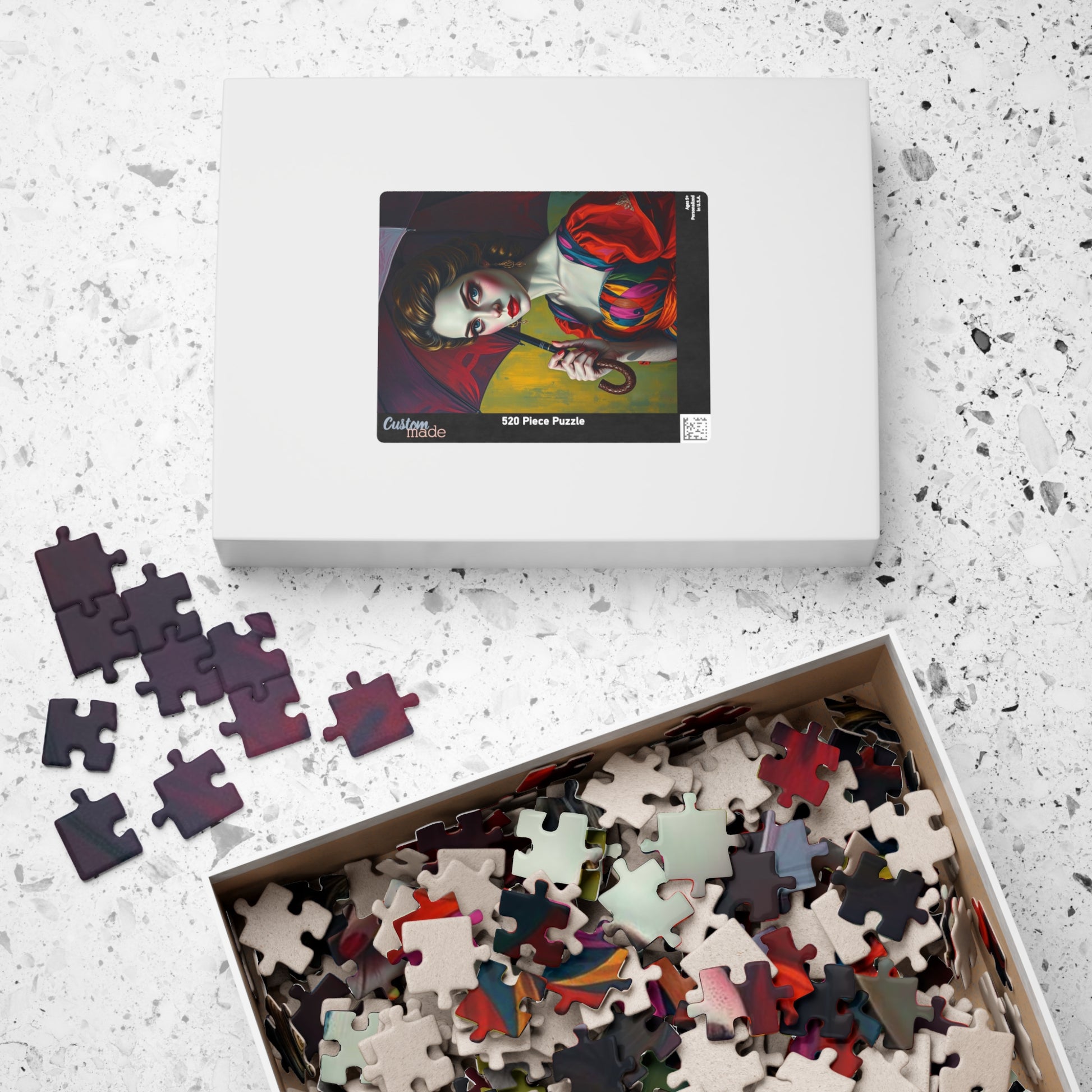 Vintage Woman Portrait Jigsaw Puzzle - 110-1014 Pieces, Gift for Art Lovers, Home Entertainment Family Fun, Rainy Day Activity, Collectible Puzzle The Puzzle Chest
