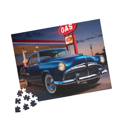 Vintage Car Puzzle - Classic 1958 Hawk, Nostalgic Automotive Art for Puzzle Lovers 252 pcs (Horizontal) Puzzle The Puzzle Chest