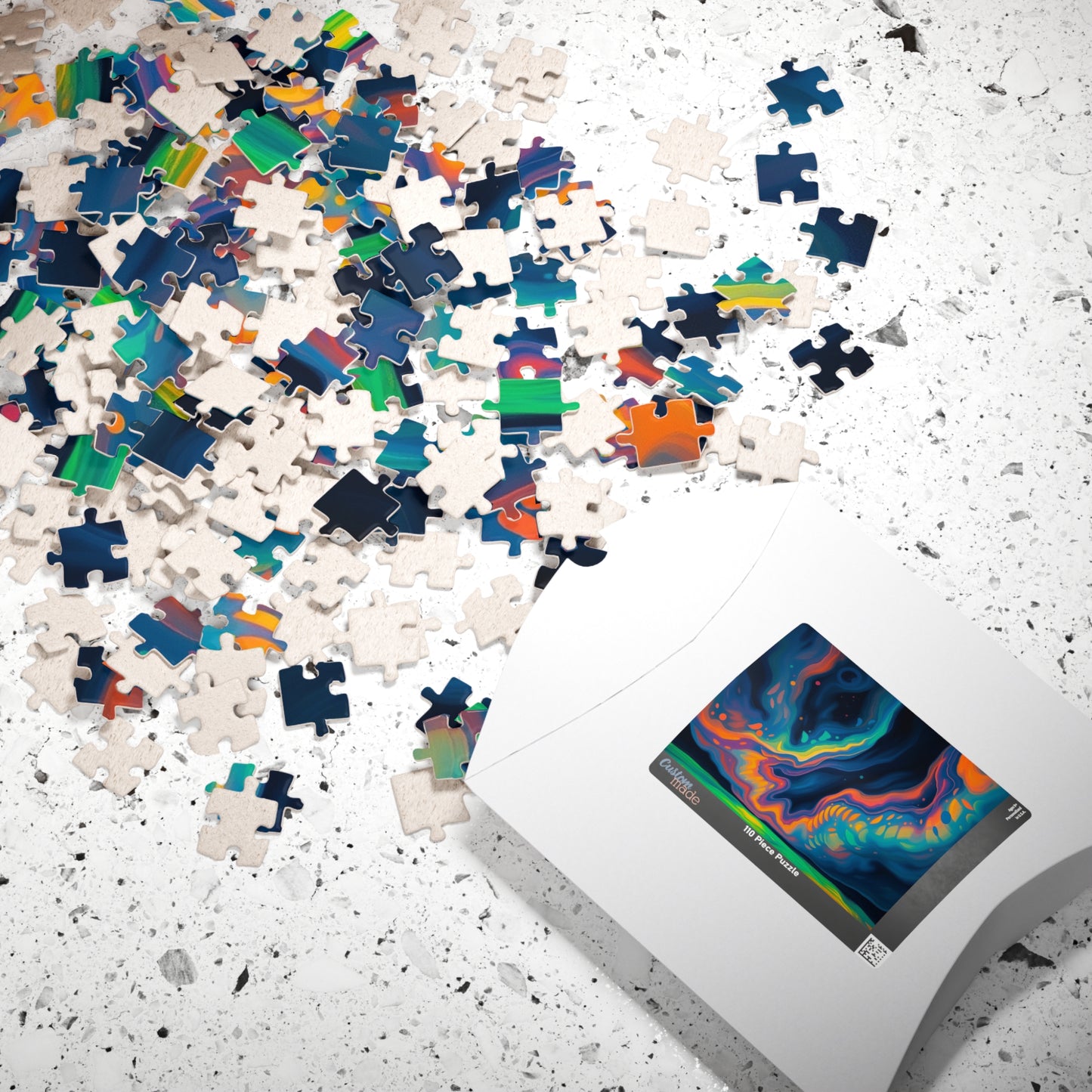 Vibrant Abstract Jigsaw Puzzle, Fun Family Indoor Activity, Gift for Kids and Adults, Puzzle Lovers Gift for Friends Puzzle The Puzzle Chest