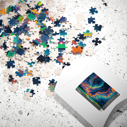 Vibrant Abstract Jigsaw Puzzle, Fun Family Indoor Activity, Gift for Kids and Adults, Puzzle Lovers Gift for Friends Puzzle The Puzzle Chest