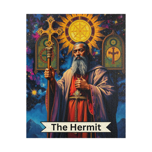 Mystical Hermit Puzzle - Tarot Card Style Art, Meditation Activity Holiday Birthday Gift for Puzzle Lovers, Mindfulness and Relaxation 520 pcs (Vertical) Puzzle The Puzzle Chest