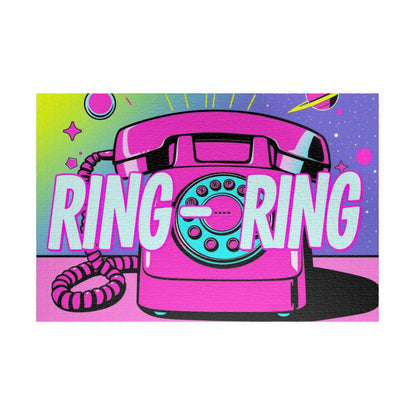 Retro Phone Puzzle - Pop Art Jigsaw Game for Family Fun, Ring-Ring Design, Perfect Birthday Holiday Gift for Friends Home Entertainment 1014 pcs (Horizontal) Puzzle The Puzzle Chest