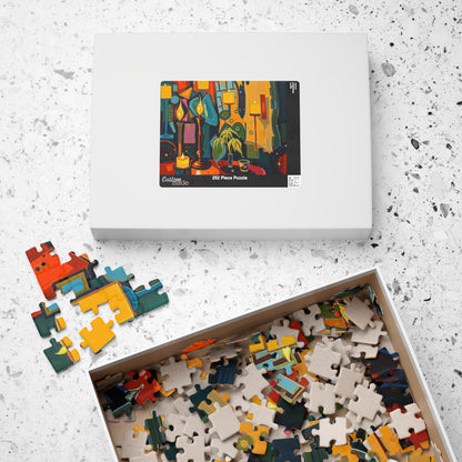 Colorful Candlelit Puzzle - Abstract Jigsaw Game for Adults Puzzle The Puzzle Chest