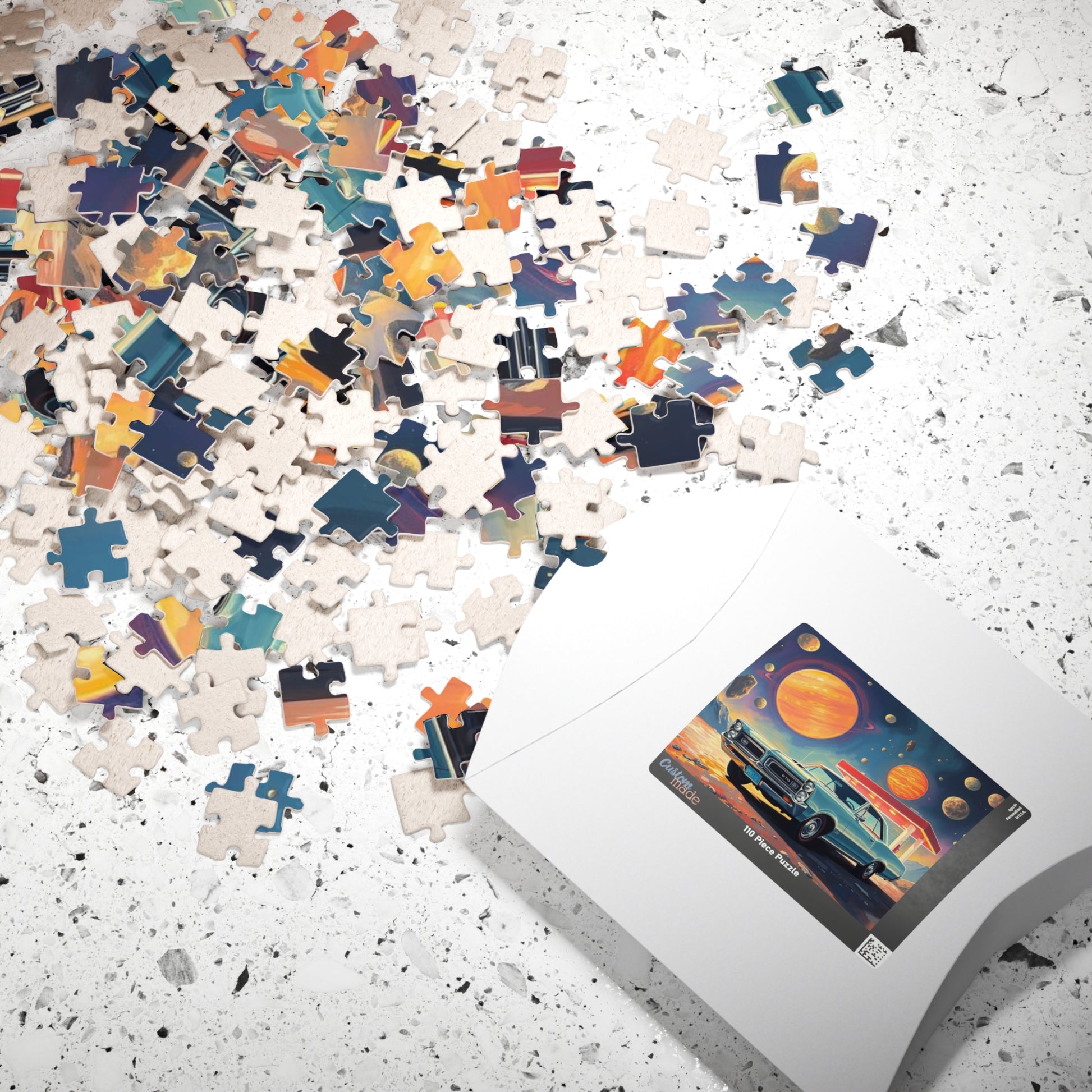 Vintage Car Space Puzzle - Ideal for Car Lovers & Puzzle Enthusiasts, Great Gift for Christmas, Birthdays, Family Fun Night, 110-1014 pieces Puzzle The Puzzle Chest