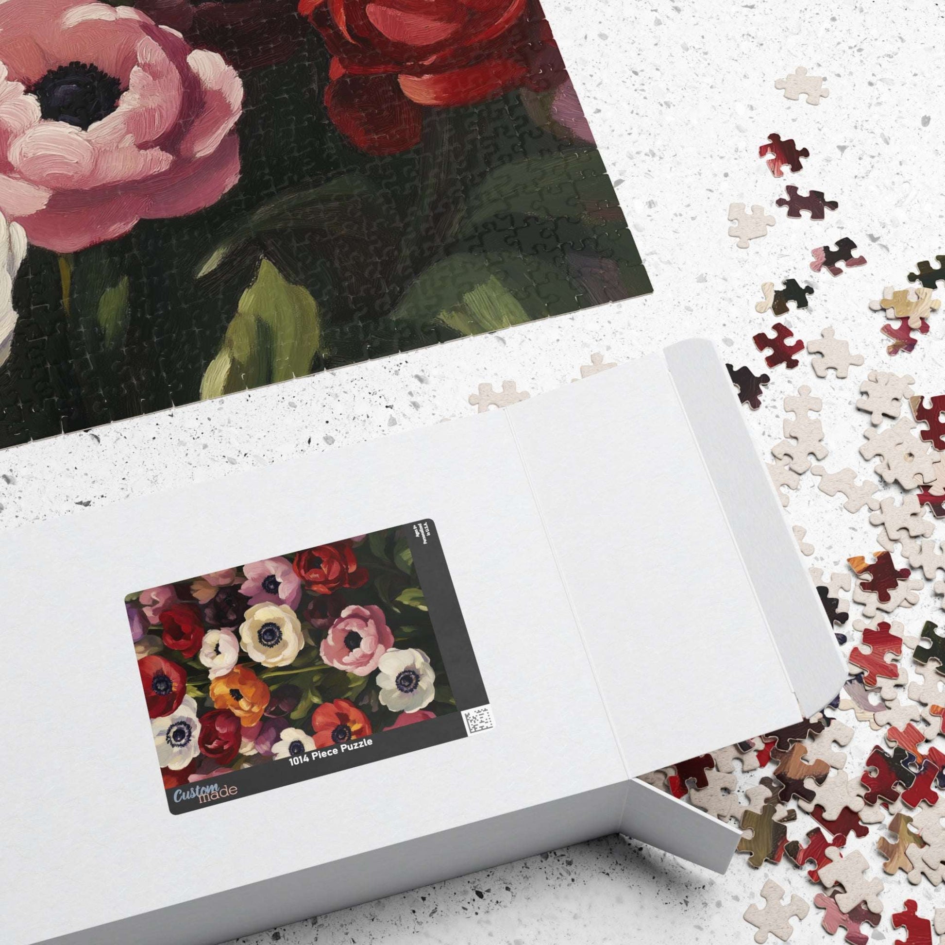 Anemone Floral Illustration Puzzle | Flower Jigsaw 110-1014 Pieces