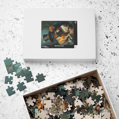 Romantic Steampunk Puzzle - Unique Gift for Couples, Home Decor, Family Game Night, Art Lovers, Engaging Activities Puzzle The Puzzle Chest