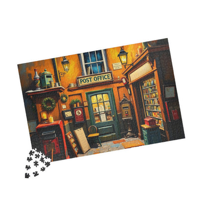 Jigsaw Puzzle, Vintage Post Office Scene, 252 Piece Puzzle, Nostalgic Jigsaw, Charming Post Office Puzzle, Retro Puzzle, Relaxing Puzzle Puzzle The Puzzle Chest