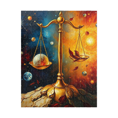 Celestial Balance Puzzle | Libra Zodiac Sign Jigsaw Game | Astrology Inspired | Friend Mindfulness Gift | Fun Family Activity | Brain Teaser 252 pcs (Vertical) Puzzle The Puzzle Chest