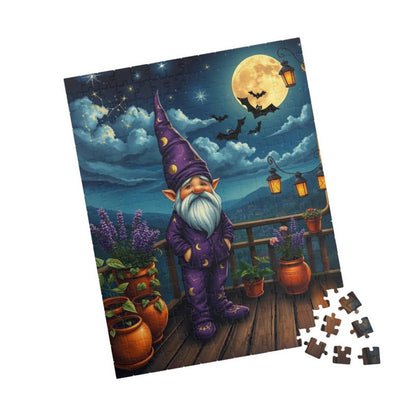 Stargazing Gnome Jigsaw Puzzle - Dreamy Rooftop Scene 252 pcs (Vertical) Puzzle The Puzzle Chest
